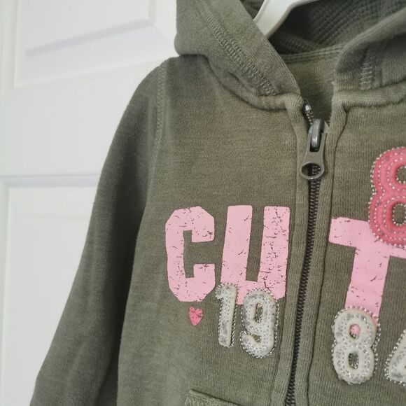 3/$10 Joe Fresh Girls zip up hoodie size 2 - Picture 3 of 4